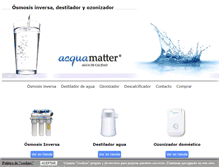 Tablet Screenshot of acquamatter.com